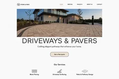 Example driveway specialists website built by SprintLaunch