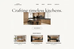 Example kitchen designers website built by SprintLaunch