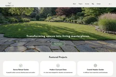 Example landscapers website built by SprintLaunch